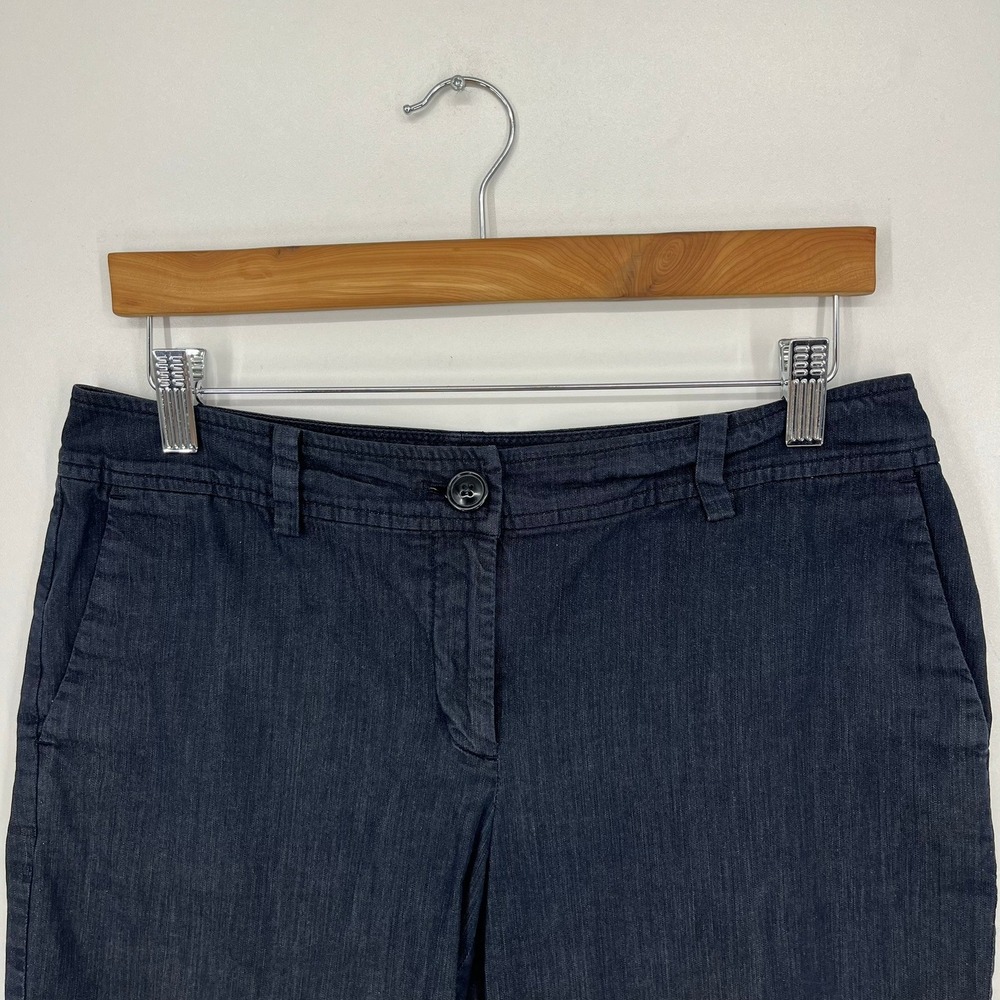 Ann Taylor Signature Petite Dark Wash Denim Look Stretch Shorts Size 6P - Picture 8 of 12